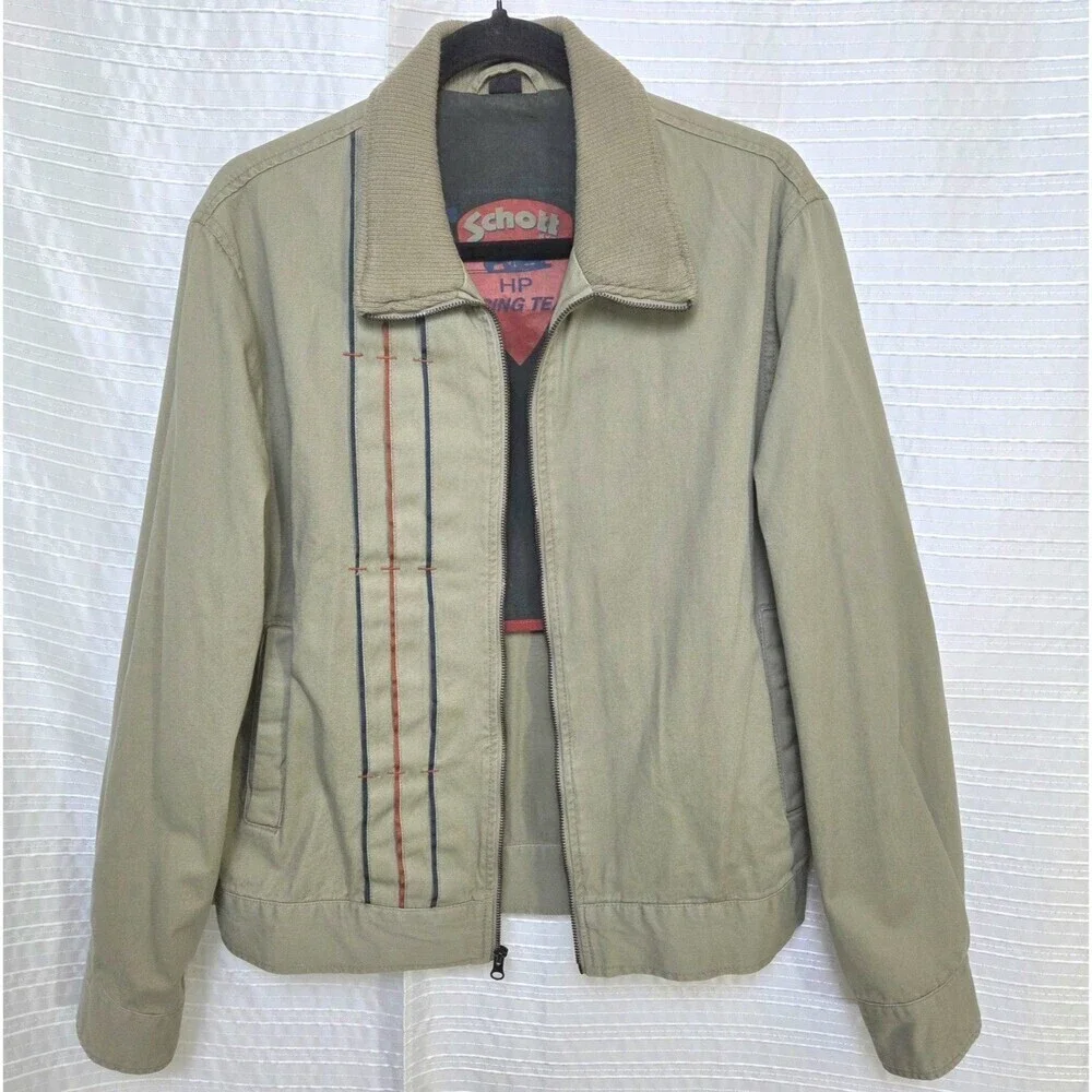 VTG Schott HP Racing Team Jacket Men's M Tan
